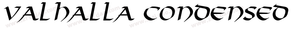Valhalla Condensed Italic字体转换